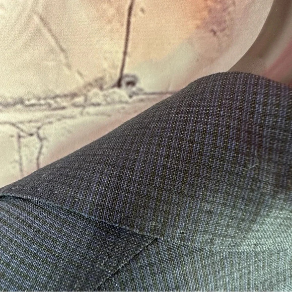 cremieux collection blazer suit jacket wool navy grey 42L - Picture 7 of 9